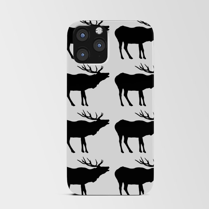 Graphic Silhouette Elk 12 iPhone Card Case
