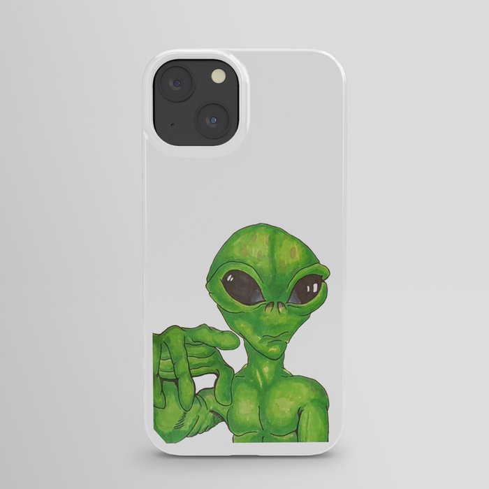 Little Green Aliens iPhone Case
