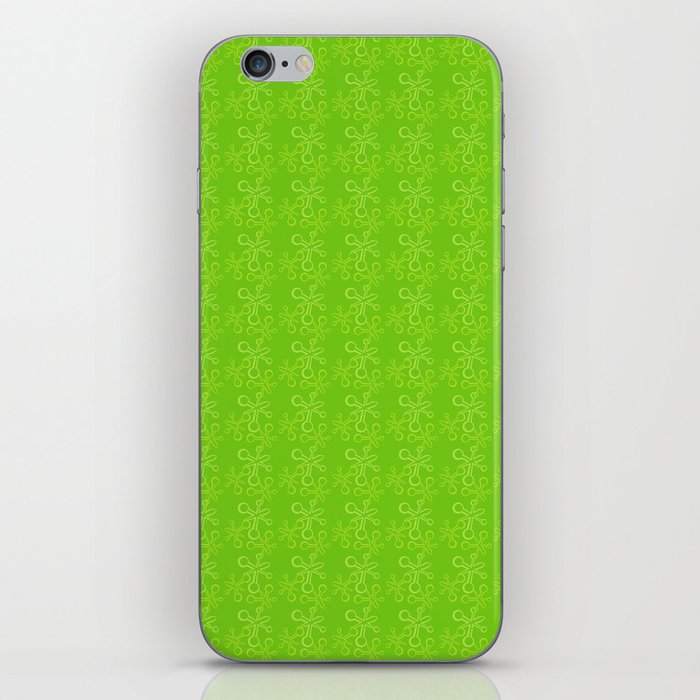 children's pattern-pantone color-solid color-green iPhone Skin