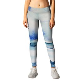Gliding in shallow water Leggings | Watercolor, Nature, Sky, Sea, Water, Animal, Other, Ocean, Fin, Painting 