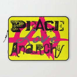 Peace Love Anarchy Laptop Sleeve