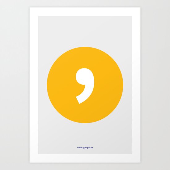 Apostrophe (Solo) Art Print