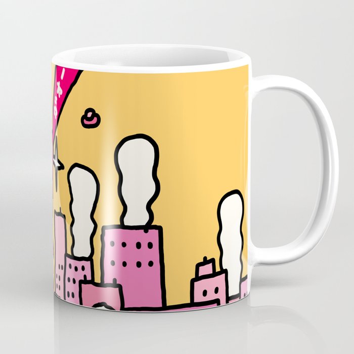 Pink Godzilla Coffee Mug