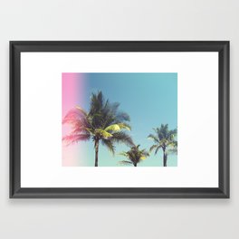 Tropical Palm Trees Framed Art Print