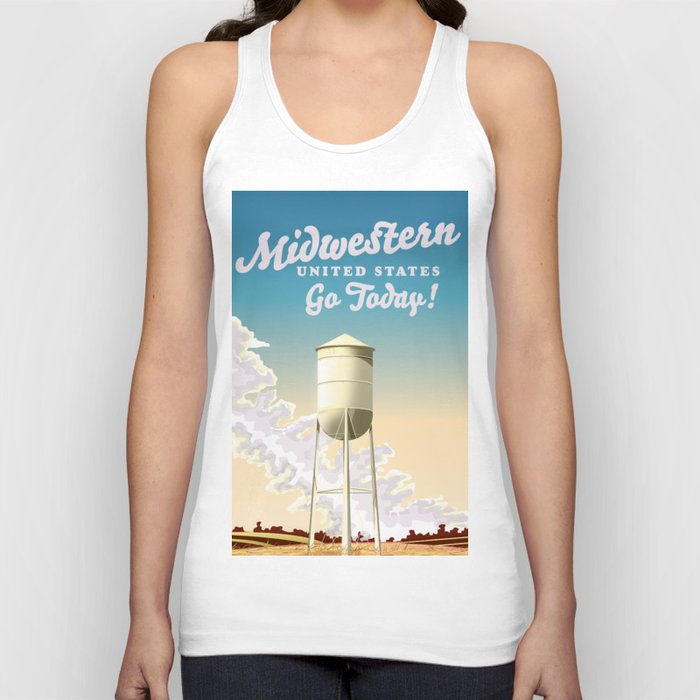 Midwestern United States Travel poster Tank Top