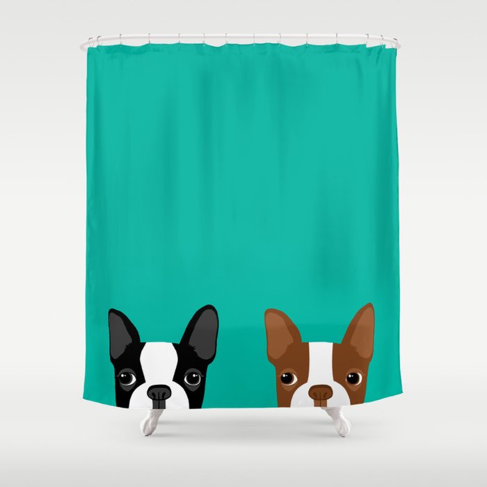 Boston Terriers Shower Curtain By Annewashere Society6