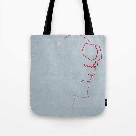 One line Boy from Hell Tote Bag