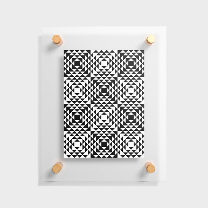 Geometric Tribal Floating Acrylic Print