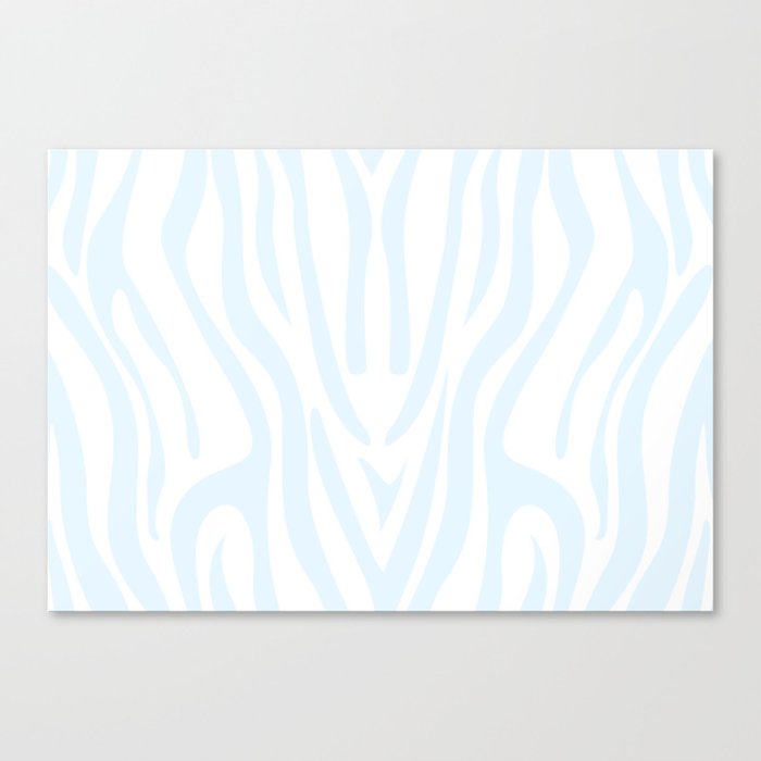 Pastel zebra Canvas Print