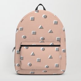 geomteric shapes - peach Backpack