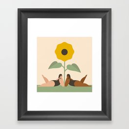Sunflower Season Framed Art Print