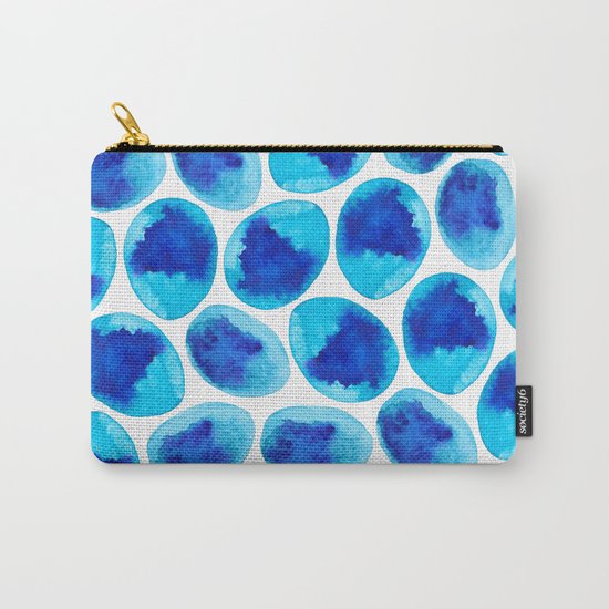 Blue Abstract Carry-All Pouch