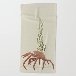 Seaweed Graphics Spider Crab Beach Towel