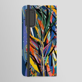 Trees in the Night Landscape Abstract Art Expressionism Android Wallet Case
