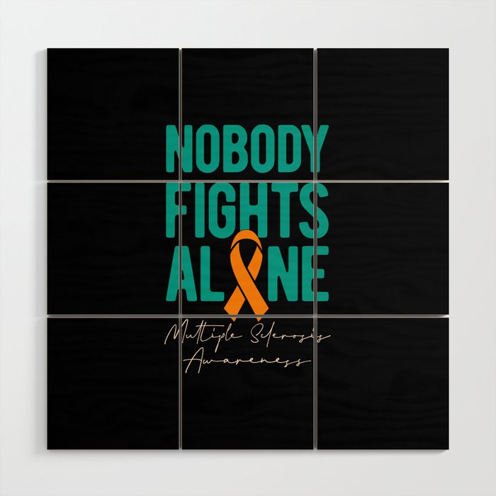 Multiple Sclerosis Awareness Wood Wall Art