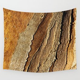 Eucalyptus Tree Bark and Wood Abstract Natural Texture 26 Wall Tapestry