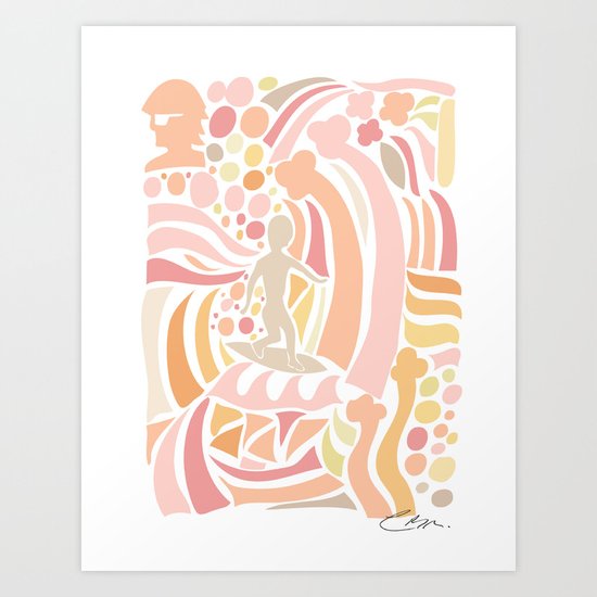 Pink July Art Print