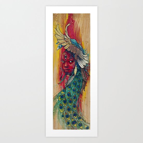 Tausi Girl Art Print