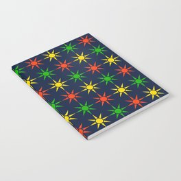 Bright & Bold Modern Sun Shine Star Pattern Notebook