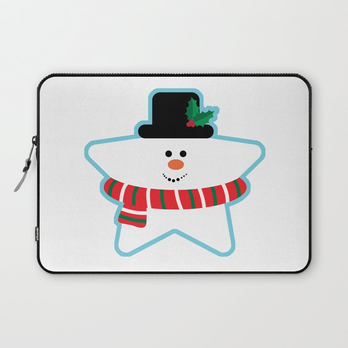 Snowman star Laptop Sleeve