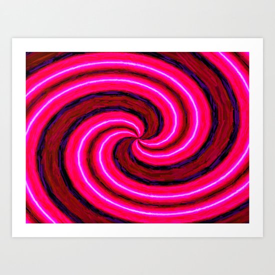 Abstract Pink Modern Art Print