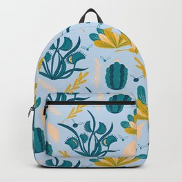 Venus Fly Traps  Backpack | Graphicdesign, Drawing, Illustration, Seamlesspattern, Digital, Venusflytraps, Pattern, Plants, Nature 