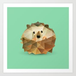Hedgehog. Art Print