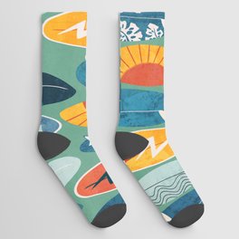 Surfboard green  Socks