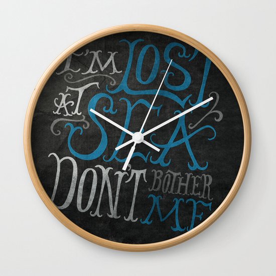 Lost at Sea Wall Clock