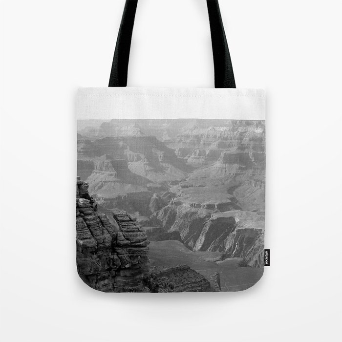 Grand Canyon Black and White Tote Bag