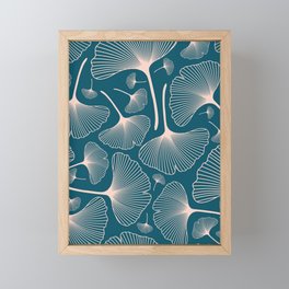 Plants Ginkgo Minimal Poster Framed Mini Art Print
