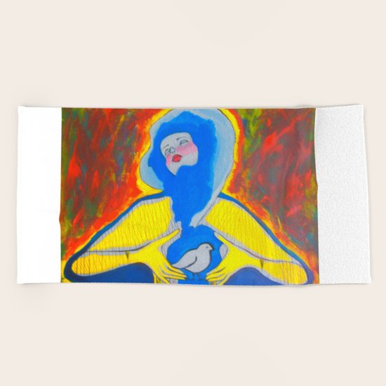Fragile Beach Towel