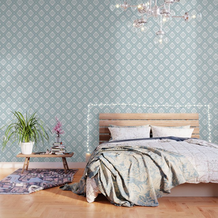 Aztec Symbol Ptn White On Duck Egg Blue Wallpaper By Nataliepaskell Society6 Superfresco easy songbird paste the wall duck egg wallpaper (was £17). aztec symbol ptn white on duck egg blue wallpaper by nataliepaskell