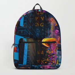 Electric Jellyfish Worlds in  New York Backpack | Urban, Art, Pop, Digital Manipulation, Jellyfiah, Photo, New, City, Weird, Fish 