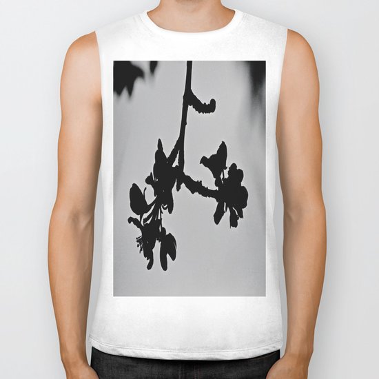 Blooming Silhouette Biker Tank