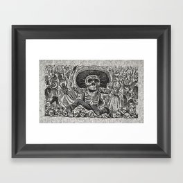 Calavera Oaxaqueña - Día de los Muertos - Mexican Day of the Dead by Jose Guadalupe Posada Framed Art Print