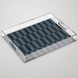 Lanky Checkers | Iron + Blue Acrylic Tray