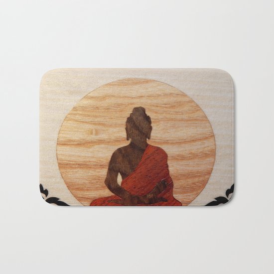 Buddha marquetry Bath Mat