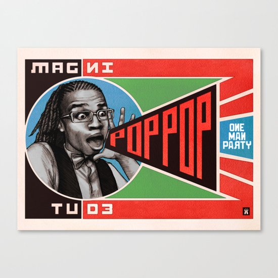 One Man Party Canvas Print