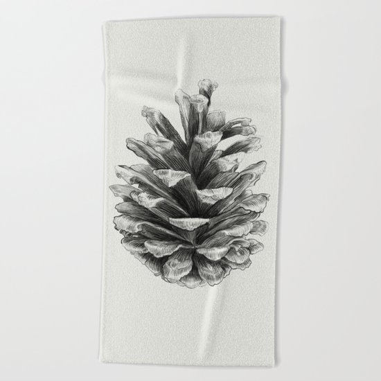 Pine Cone Beach Towel
