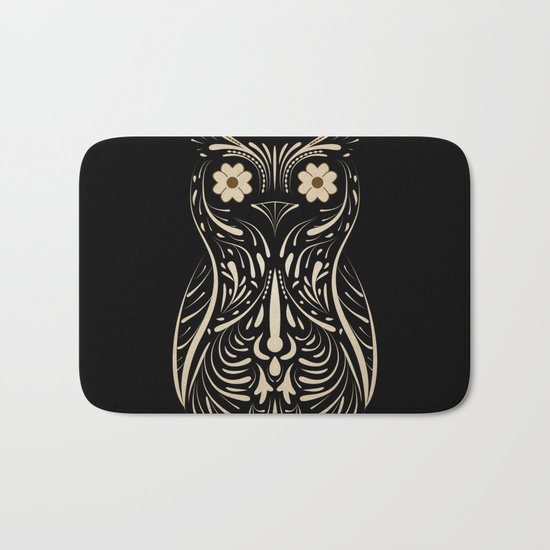 A wise bird the Owl. Bath Mat