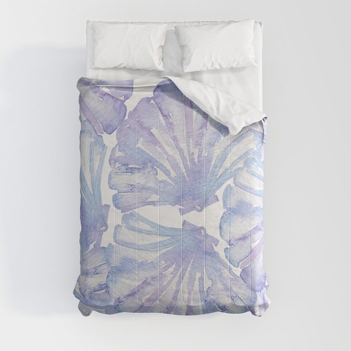 Shell Ya Later - Purple Seashell Pattern Comforter
