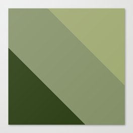 Pine Moss Sage Diagonal  Canvas Print