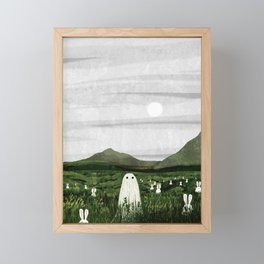 White Rabbits Framed Mini Art Print