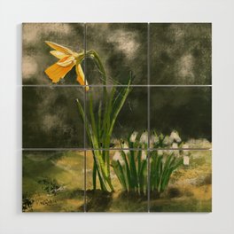 Daffodils and Snowdrops in Spring Mug Wood Wall Art