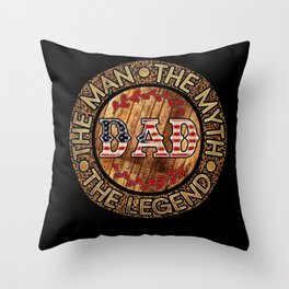 Dad the man Vintage Fathersday 2022 gifts Throw Pillow
