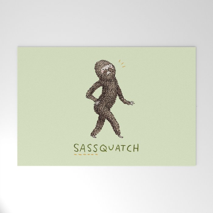 Sassquatch Welcome Mat