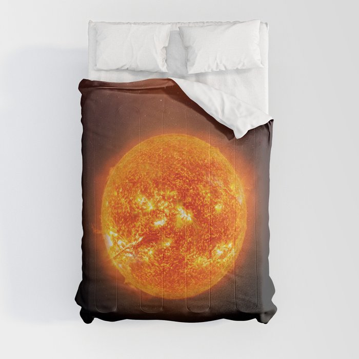 Sun star. Poster background illustration. Comforter