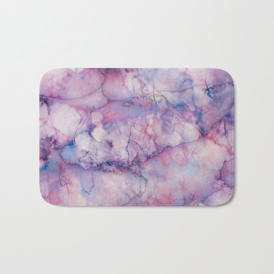 Texture Marble effect Bath Mat