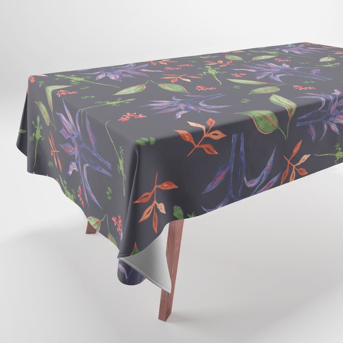 Florida Inspired Lizards + Plants  Tablecloth